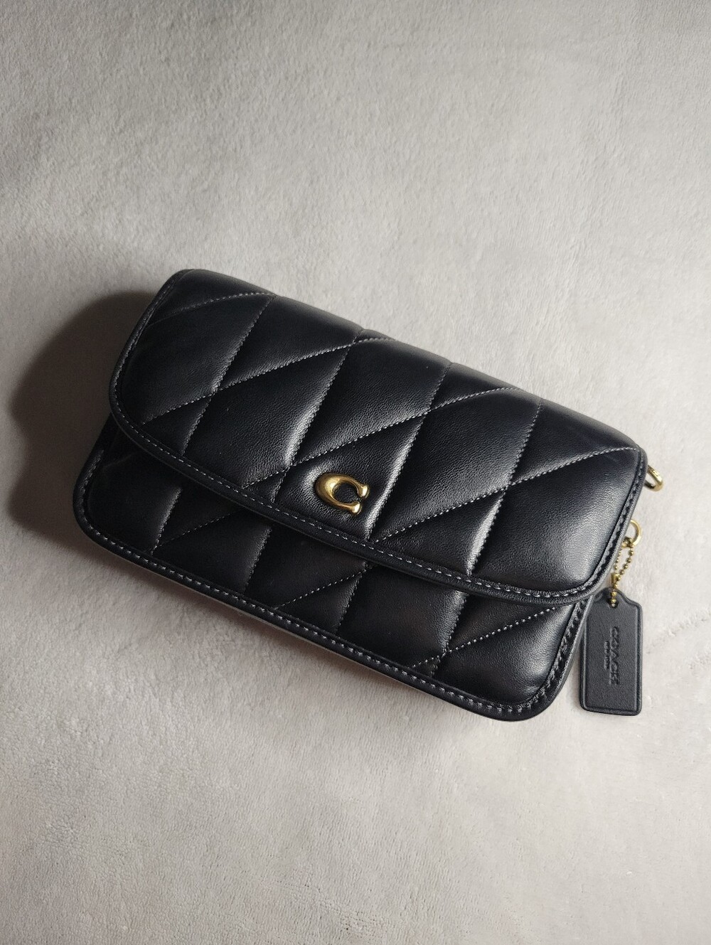 Coach Hayden Quilted Black Leather Crossbody Bag C8571